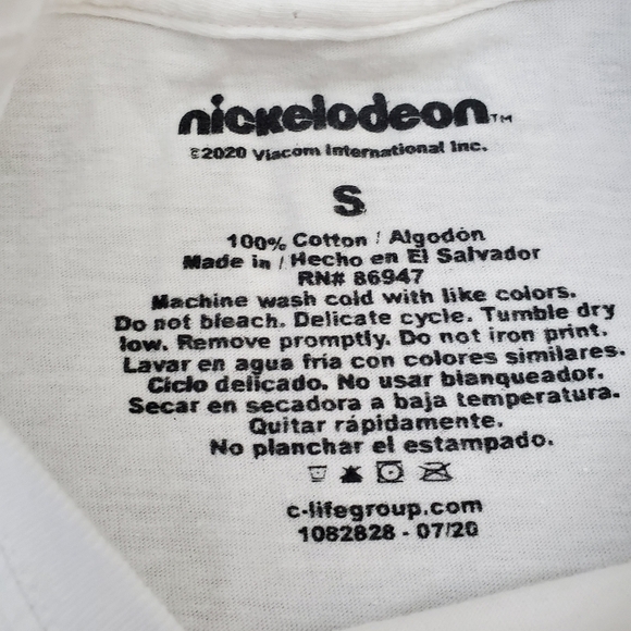 Nickelodeon Womens 90s Cartoons White Short Sleeve Graphic Tee Size Small - Picture 3 of 6